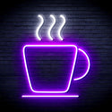 advpro-coffee-cup-ultra-bright-led-neon-sign-fnu0041 - White & Purple