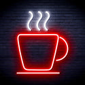 advpro-coffee-cup-ultra-bright-led-neon-sign-fnu0041 - White & Red
