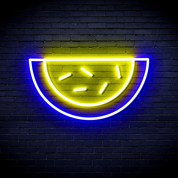 advpro-water-melon-ultra-bright-led-neon-sign-fnu0044 - Blue & Yellow