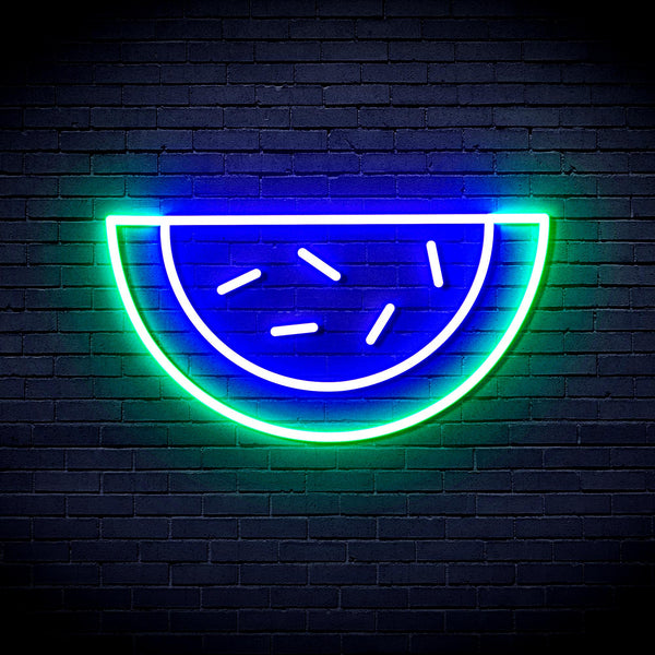 advpro-water-melon-ultra-bright-led-neon-sign-fnu0044 - Green & Blue