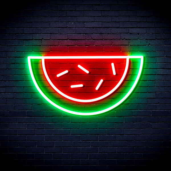 advpro-water-melon-ultra-bright-led-neon-sign-fnu0044 - Green & Red
