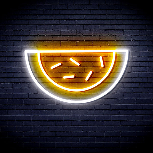 advpro-water-melon-ultra-bright-led-neon-sign-fnu0044 - White & Golden Yellow