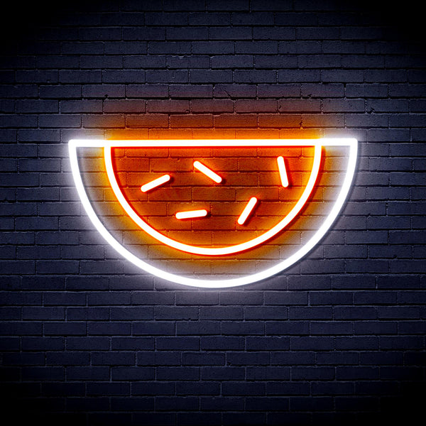 advpro-water-melon-ultra-bright-led-neon-sign-fnu0044 - White & Orange