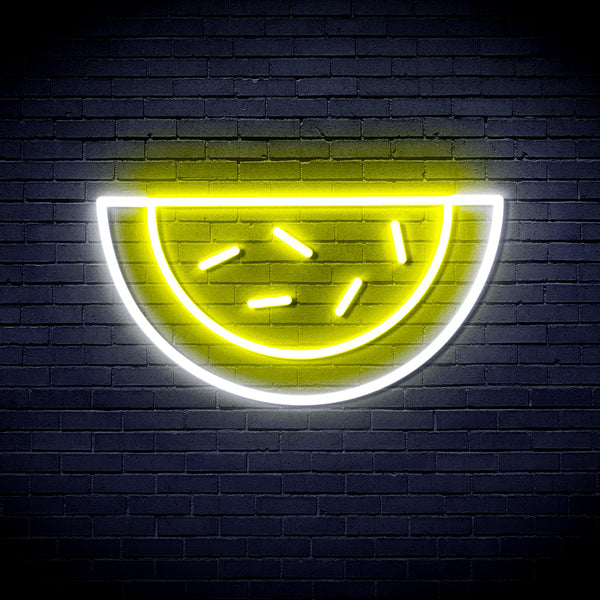 advpro-water-melon-ultra-bright-led-neon-sign-fnu0044 - White & Yellow