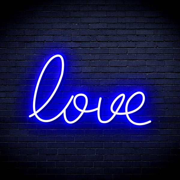 advpro-love-ultra-bright-led-neon-sign-fnu0046 - Blue
