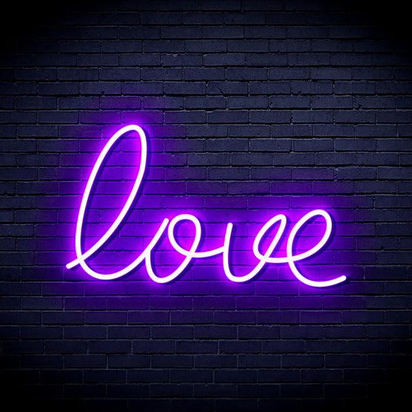 advpro-love-ultra-bright-led-neon-sign-fnu0046 - Purple