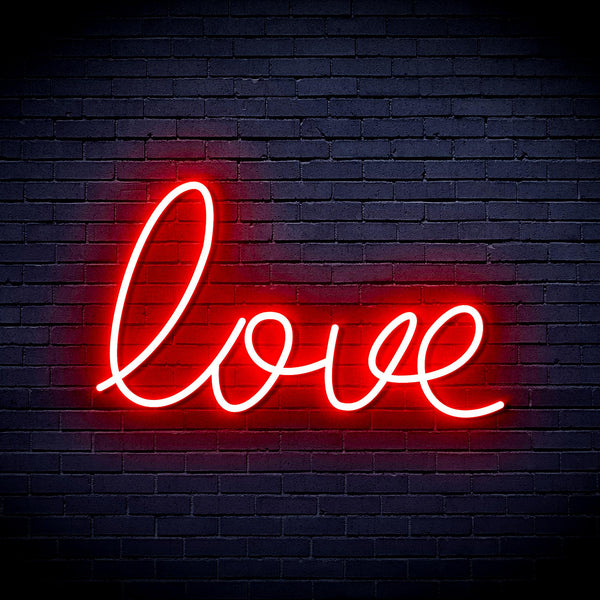 advpro-love-ultra-bright-led-neon-sign-fnu0046 - Red