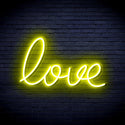 advpro-love-ultra-bright-led-neon-sign-fnu0046 - Yellow