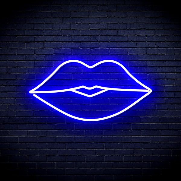 advpro-red-lips-ultra-bright-led-neon-sign-fnu0048 - Blue