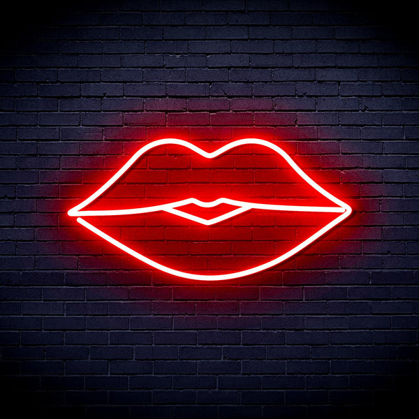 advpro-red-lips-ultra-bright-led-neon-sign-fnu0048 - Red