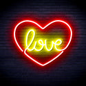 advpro-love-in-the-heart-ultra-bright-led-neon-sign-fnu0049 - Red & Yellow