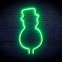 advpro-snowman-with-hat-ultra-bright-led-neon-sign-fnu0053 - Green
