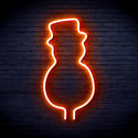 advpro-snowman-with-hat-ultra-bright-led-neon-sign-fnu0053 - Orange