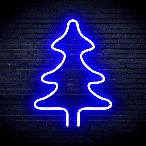 advpro-christmas-tree-ultra-bright-led-neon-sign-fnu0054 - Blue