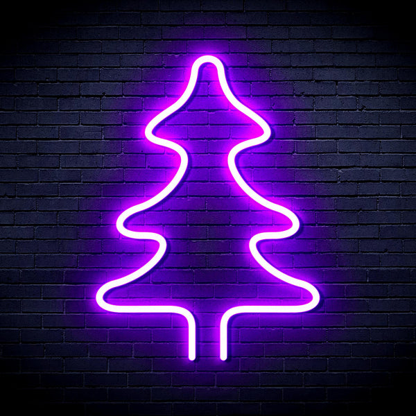 advpro-christmas-tree-ultra-bright-led-neon-sign-fnu0054 - Purple
