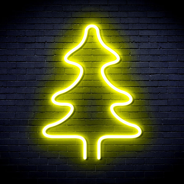 advpro-christmas-tree-ultra-bright-led-neon-sign-fnu0054 - Yellow