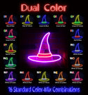 advpro-wizard-hat-ultra-bright-led-neon-sign-fnu0056 - Dual-Color