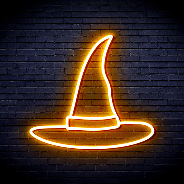advpro-wizard-hat-ultra-bright-led-neon-sign-fnu0056 - Golden Yellow