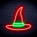 advpro-wizard-hat-ultra-bright-led-neon-sign-fnu0056 - Green & Red