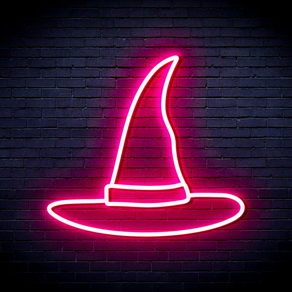 advpro-wizard-hat-ultra-bright-led-neon-sign-fnu0056 - Pink