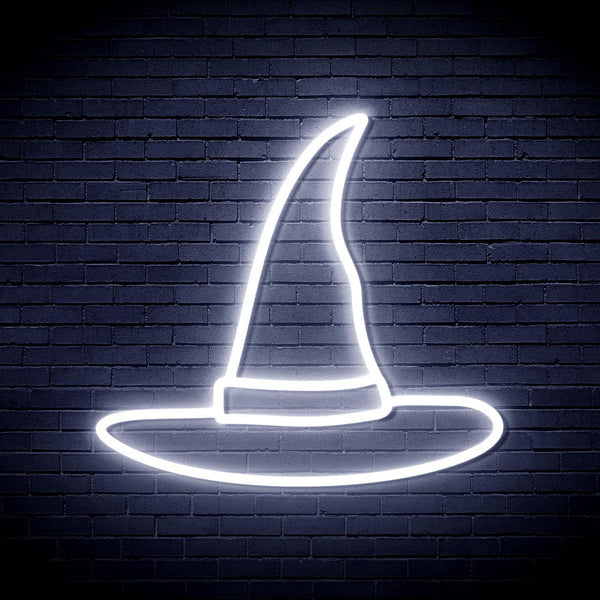 advpro-wizard-hat-ultra-bright-led-neon-sign-fnu0056 - White