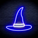 advpro-wizard-hat-ultra-bright-led-neon-sign-fnu0056 - White & Blue