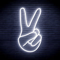advpro-hand-showing-v-sign-ultra-bright-led-neon-sign-fnu0057 - White
