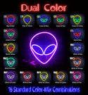 advpro-alien-face-ultra-bright-led-neon-sign-fnu0061 - Dual-Color