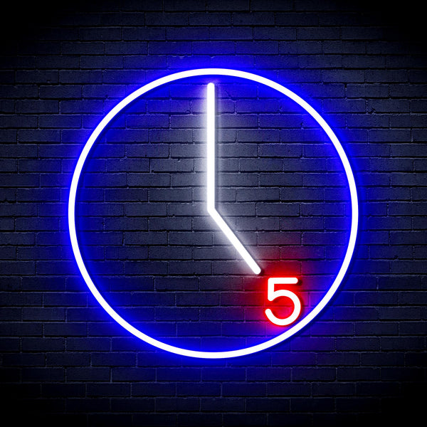 advpro-its-5-o-clock-ultra-bright-led-neon-sign-fnu0062 - Multi-Color 1