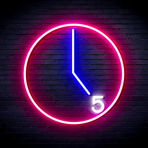 advpro-its-5-o-clock-ultra-bright-led-neon-sign-fnu0062 - Multi-Color 3