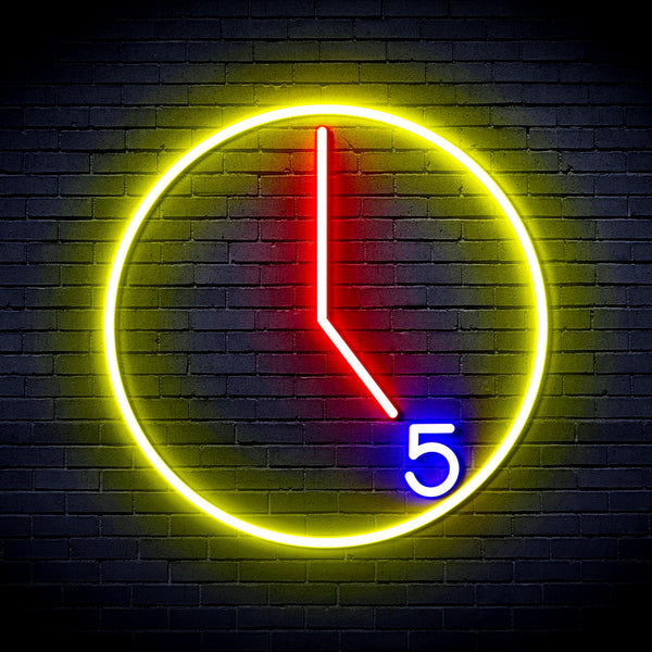 advpro-its-5-o-clock-ultra-bright-led-neon-sign-fnu0062 - Multi-Color 4