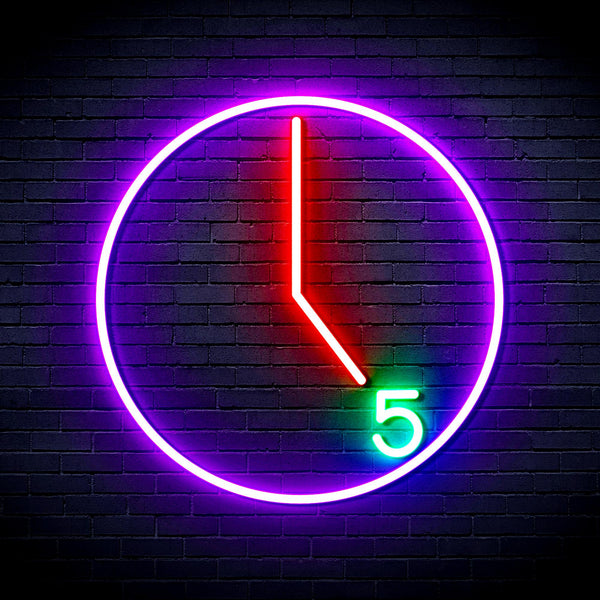 advpro-its-5-o-clock-ultra-bright-led-neon-sign-fnu0062 - Multi-Color 6