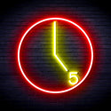 advpro-its-5-o-clock-ultra-bright-led-neon-sign-fnu0062 - Red & Yellow
