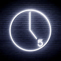 advpro-its-5-o-clock-ultra-bright-led-neon-sign-fnu0062 - White