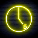 advpro-its-5-o-clock-ultra-bright-led-neon-sign-fnu0062 - Yellow