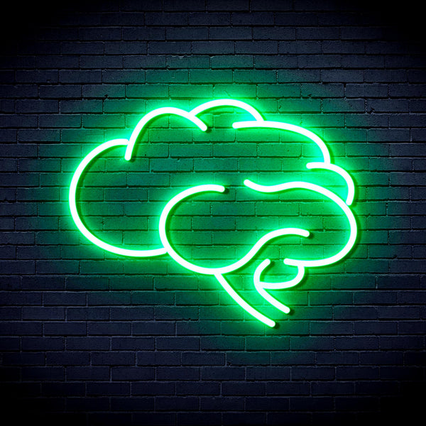 advpro-brain-ultra-bright-led-neon-sign-fnu0063 - Green
