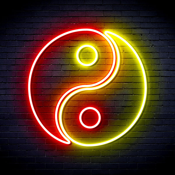 advpro-tai-chi-symbol-ultra-bright-led-neon-sign-fnu0066 - Red & Yellow