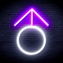 advpro-male-symbol-ultra-bright-led-neon-sign-fnu0068 - White & Purple