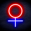 advpro-female-symbol-ultra-bright-led-neon-sign-fnu0069 - Blue & Red