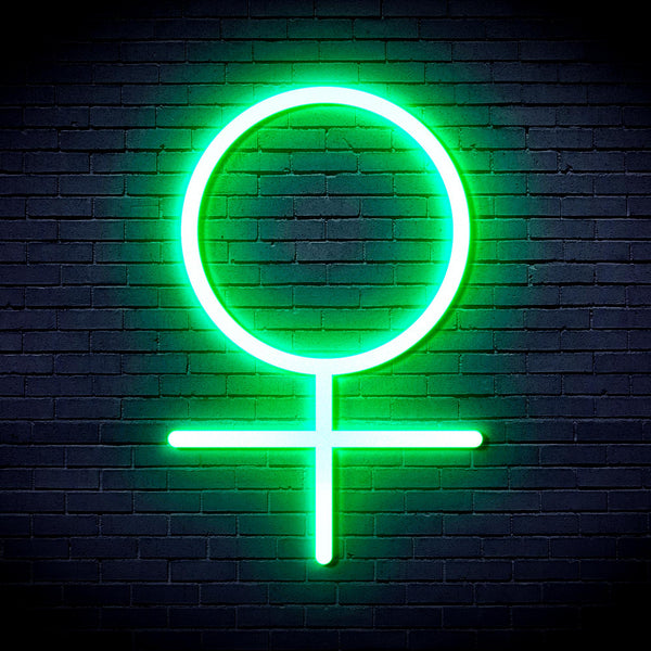 advpro-female-symbol-ultra-bright-led-neon-sign-fnu0069 - Green