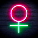 advpro-female-symbol-ultra-bright-led-neon-sign-fnu0069 - Green & Pink