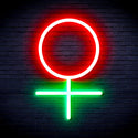 advpro-female-symbol-ultra-bright-led-neon-sign-fnu0069 - Green & Red