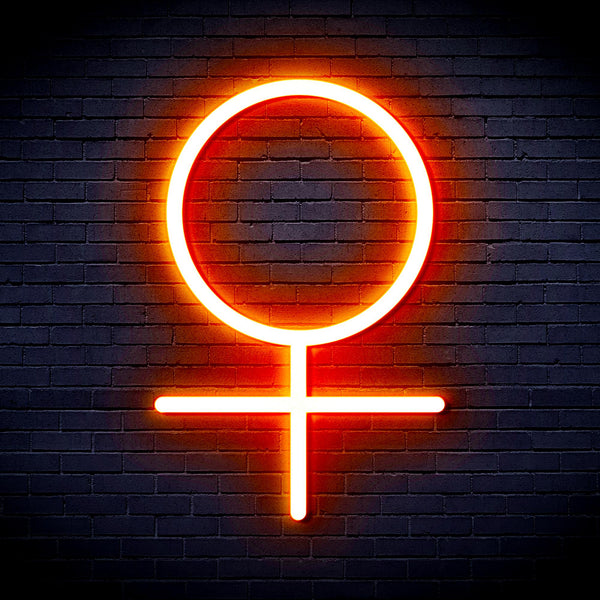 advpro-female-symbol-ultra-bright-led-neon-sign-fnu0069 - Orange
