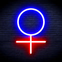 advpro-female-symbol-ultra-bright-led-neon-sign-fnu0069 - Red & Blue