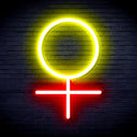 advpro-female-symbol-ultra-bright-led-neon-sign-fnu0069 - Red & Yellow