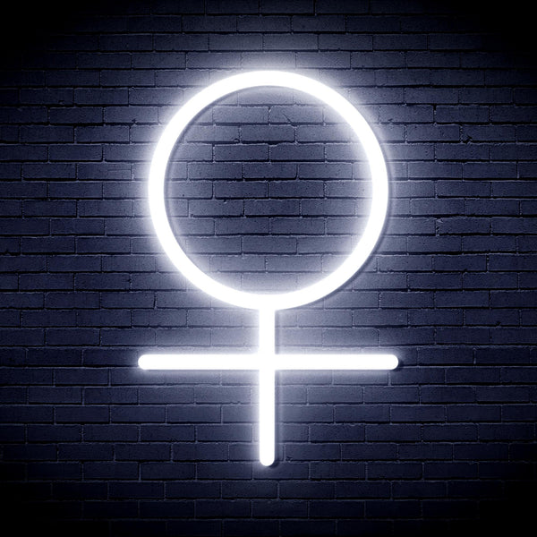 advpro-female-symbol-ultra-bright-led-neon-sign-fnu0069 - White