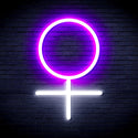 advpro-female-symbol-ultra-bright-led-neon-sign-fnu0069 - White & Purple