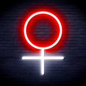advpro-female-symbol-ultra-bright-led-neon-sign-fnu0069 - White & Red