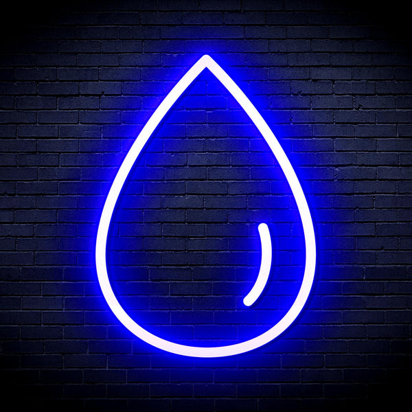 advpro-water-droplet-ultra-bright-led-neon-sign-fnu0070 - Blue
