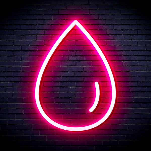 advpro-water-droplet-ultra-bright-led-neon-sign-fnu0070 - Pink